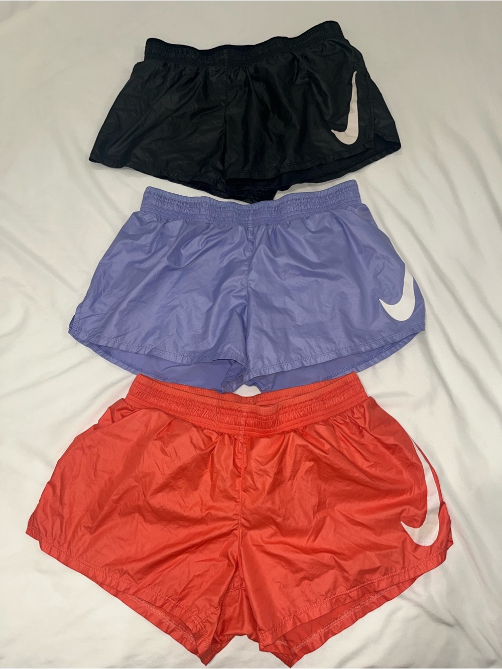 Nike Women’s Athletic Shorts - Black, Lavender, Pink Size Medium Runners
